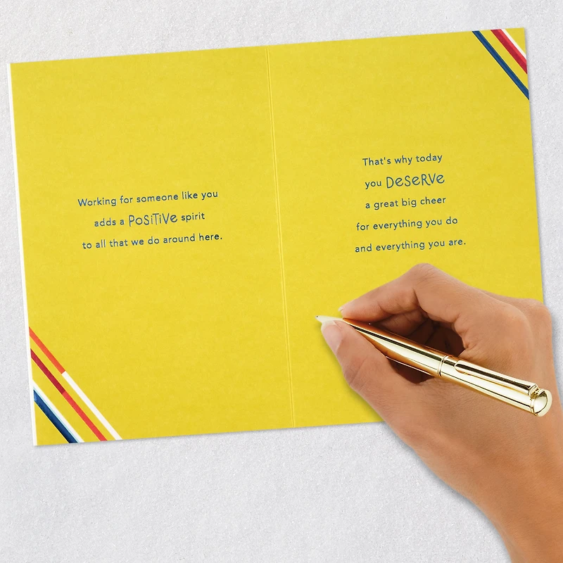 Great Big Cheer Boss's Day Card From All for only USD 4.99 | Hallmark