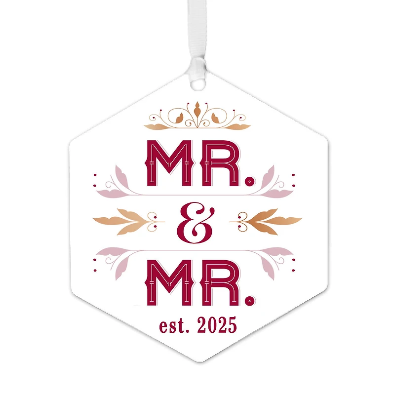 Mr. & Mr. Metal Personalized Ornament, Custom Text for only USD 17.99 | Hallmark