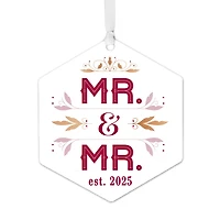 Mr. & Mr. Metal Personalized Ornament, Custom Text for only USD 17.99 | Hallmark