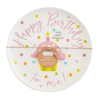 Mud Pie Musical Pink Cupcake Birthday Plate, 8" for only USD 20.00 | Hallmark