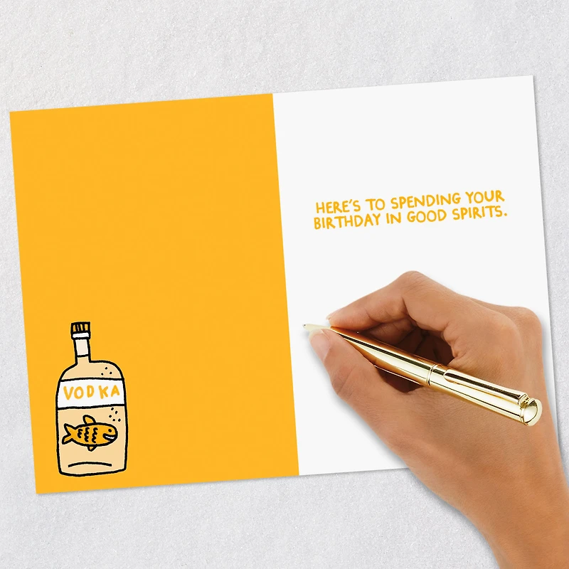 Spend Your Day in Good Spirits Funny Birthday Card for only USD 3.99 | Hallmark