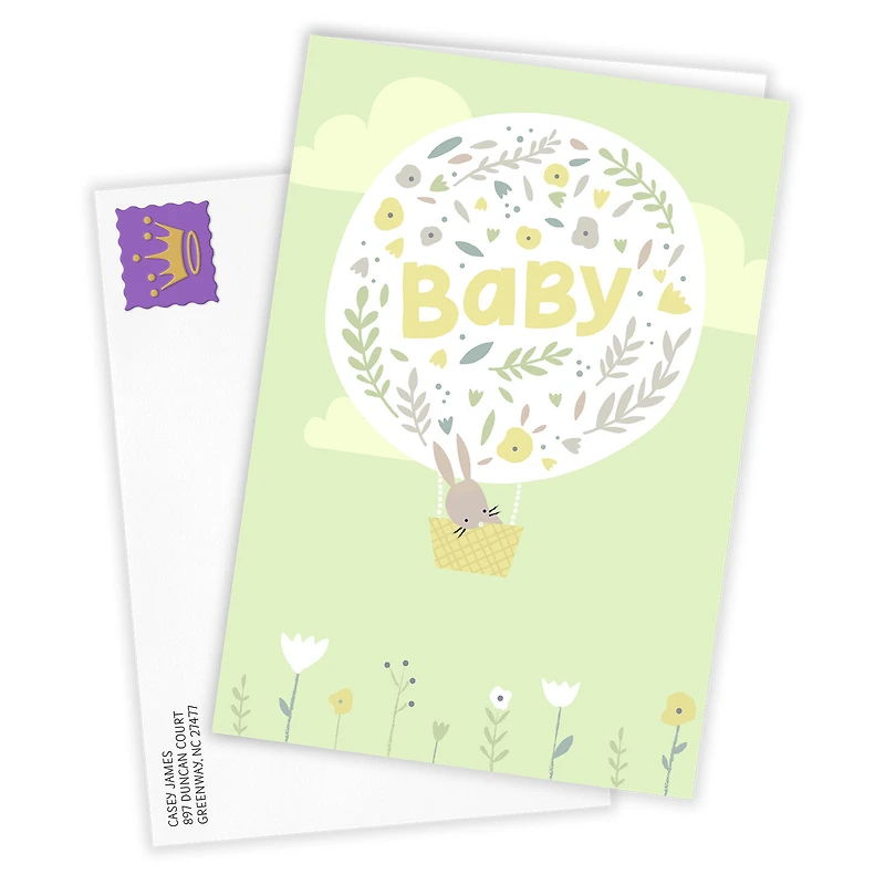 Bunny Sending Love Custom New Baby Card for only USD 4.99 | Hallmark