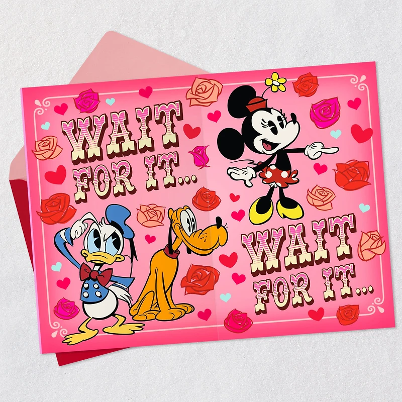 Disney Mickey Mouse and Friends Flower Bouquet Funny Pop-Up Valentine's Day Card for only USD 5.99 | Hallmark