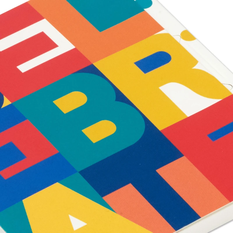 4.6" Celebrate Color Block Gift Card Holder Box for only USD 5.99 | Hallmark