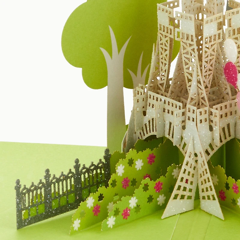 Bonjour Eiffel Tower 3D Pop-Up Hello Card for only USD 12.99 | Hallmark