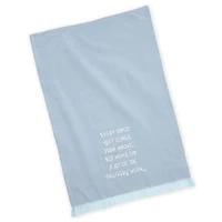 Mom Delivers Blue Fringed Tea Towel, 18x26 for only USD 14.99 | Hallmark