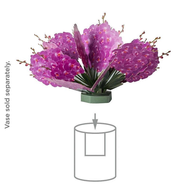 Build-a-Bouquet Fuchsia Orchids Pop-Up Paper Flowers for only USD 9.99 | Hallmark