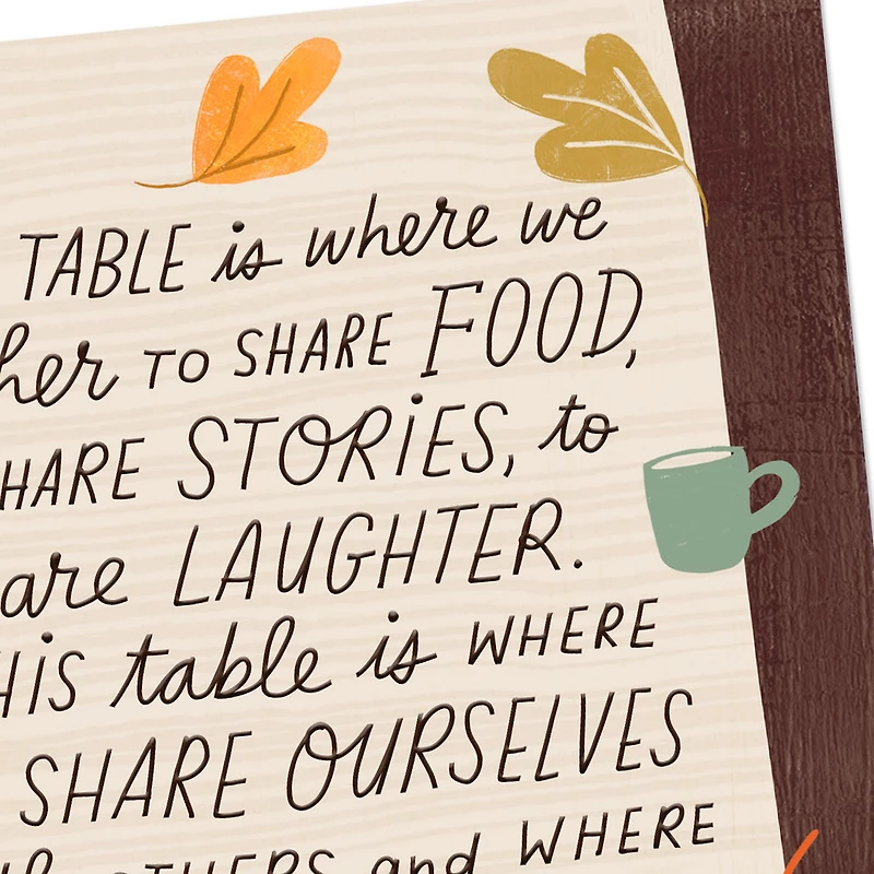Gathering to Share With Faith and Love Thanksgiving Card for only USD 3.59 | Hallmark