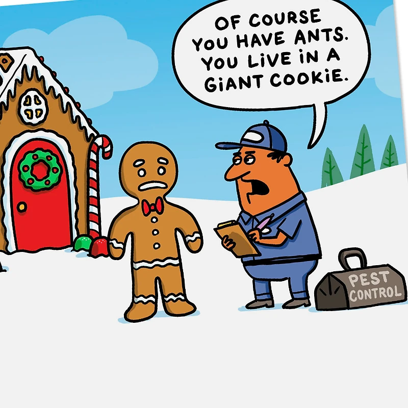 Gingerbread House With Ants Funny Christmas Card for only USD 3.99 | Hallmark