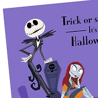 Disney Tim Burton's The Nightmare Before Christmas Jack Skellington and Sally Happy Haunting Halloween Card for only USD 2.00 | Hallmark