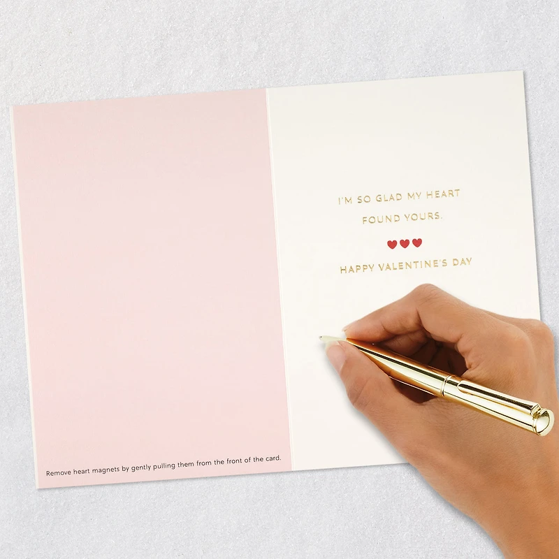 Glad My Heart Found Yours Romantic Valentine's Day Card With Detachable Magnets for only USD 9.59 | Hallmark