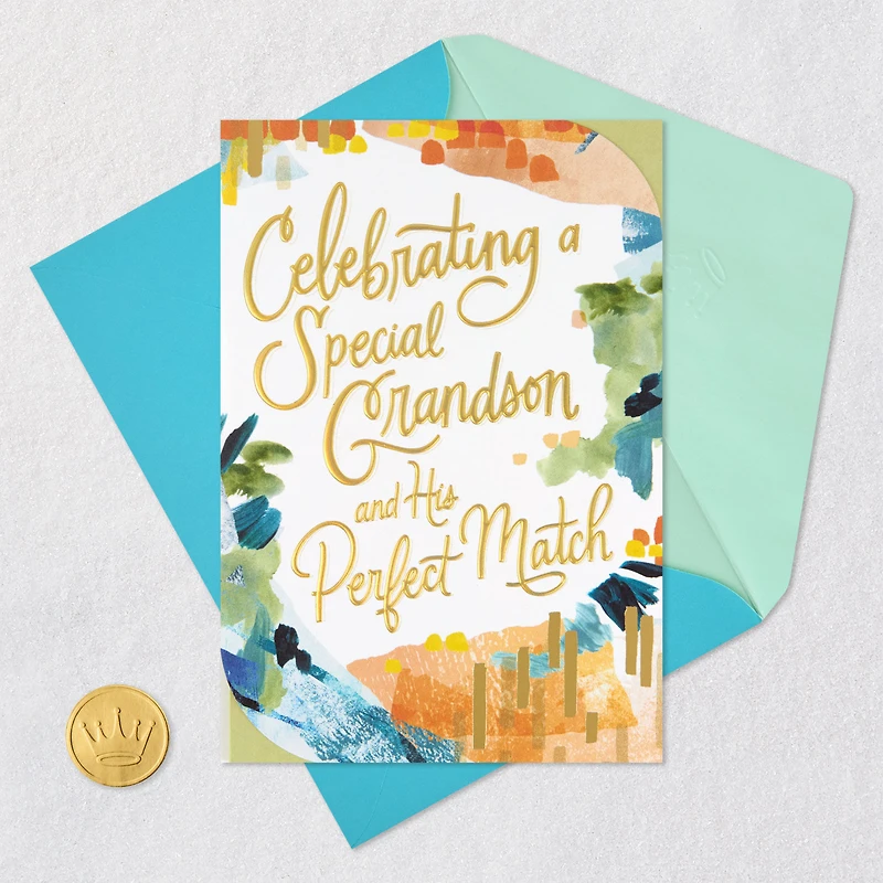 Little Happy Moments Anniversary Card for Grandson and Spouse for only USD 5.59 | Hallmark