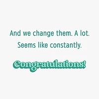 Babies Change Us Funny New Baby Card for only USD 4.49 | Hallmark