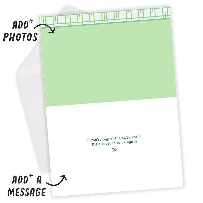 Teddy and Penguin Baby's First Custom Christmas Card for only USD 4.99 | Hallmark