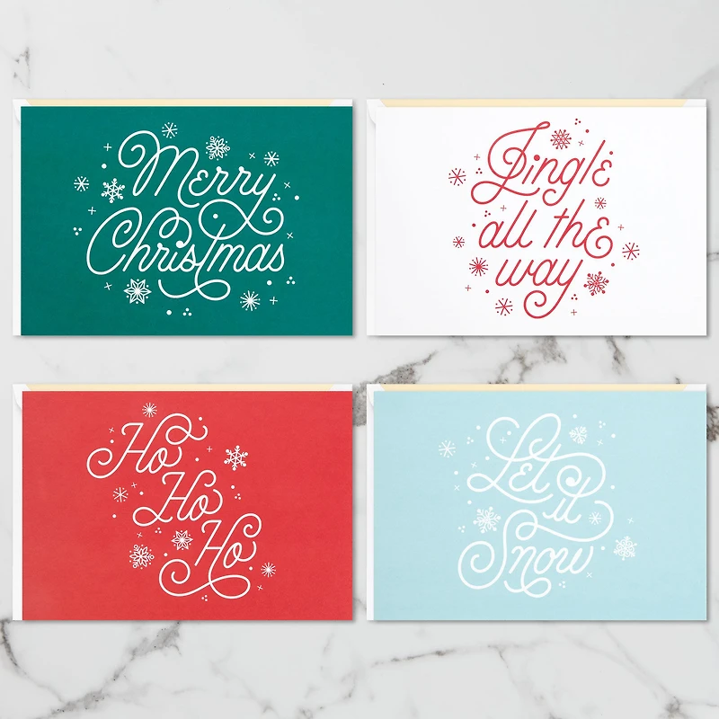 Festive Holiday Wishes Assorted 3D Pop-Up Christmas Cards, Pack of 4 for only USD 19.99 | Hallmark