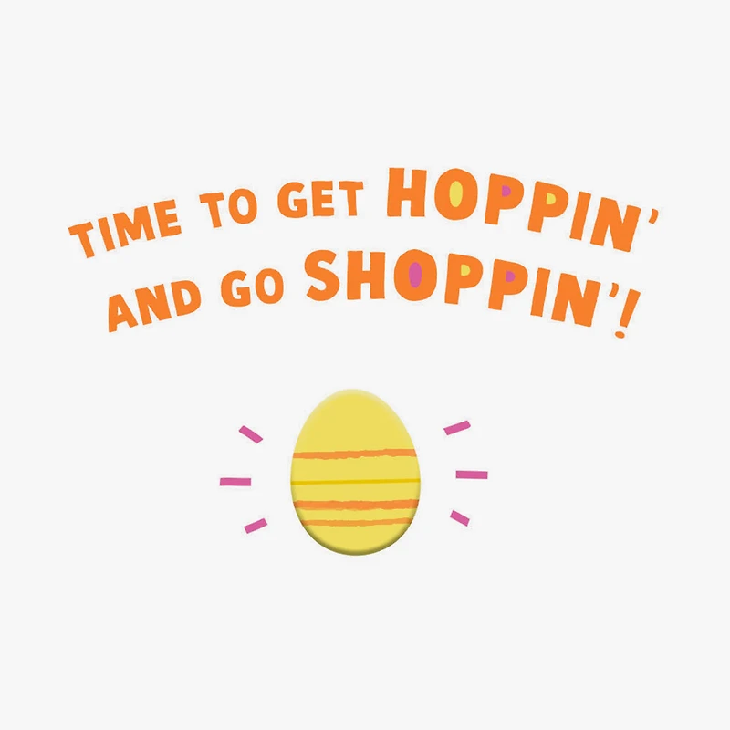 Hoppin' and Shoppin' Money Holder Easter Card for only USD 2.99 | Hallmark