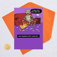 Why Mummies Don't Own Cats Funny Halloween Card for only USD 3.49 | Hallmark