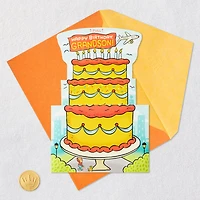 Hope the Fun Stacks Up Pop-Up Birthday Card for Grandson for only USD 6.99 | Hallmark