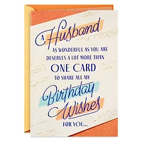 As Wonderful as You Are Birthday Card for Husband for only USD 5.99 | Hallmark