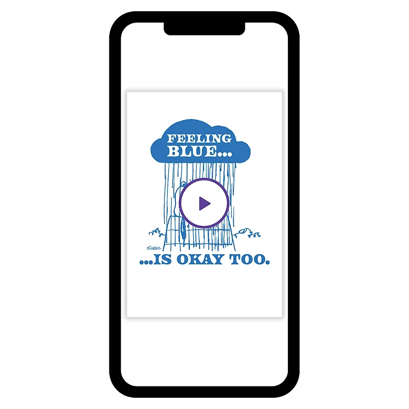 Peanuts® Snoopy Feeling Blue Custom Thinking of You Card for only USD 4.99 | Hallmark