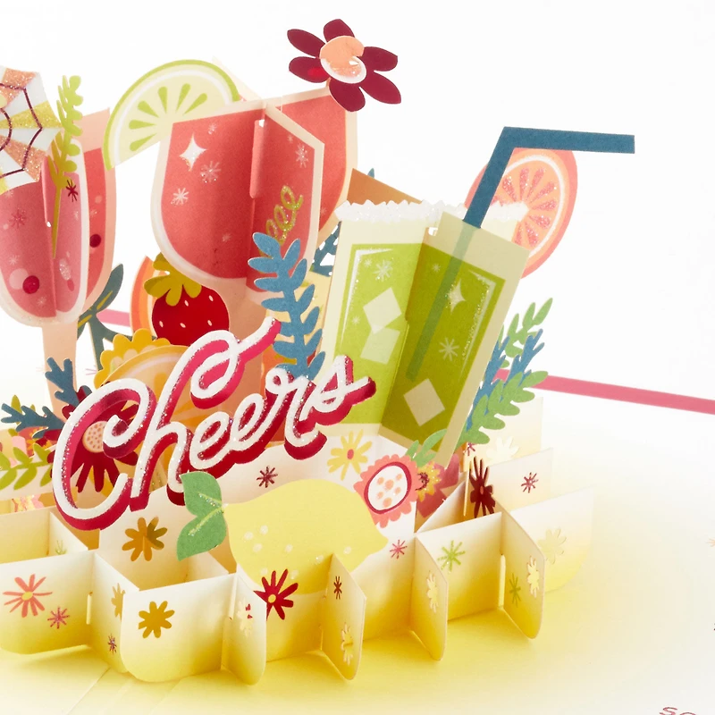 Here's to You Cocktail Toast 3D Pop-Up Card for only USD 12.99 | Hallmark