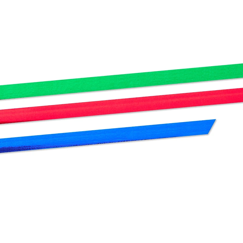 0.2" Red/Green/Blue Metallic 3-Pack Curling Ribbon, 90' total for only USD 2.99 | Hallmark