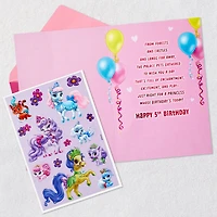 Disney Princesses Palace Pets 5th Birthday Card With Stickers for Her for only USD 4.59 | Hallmark