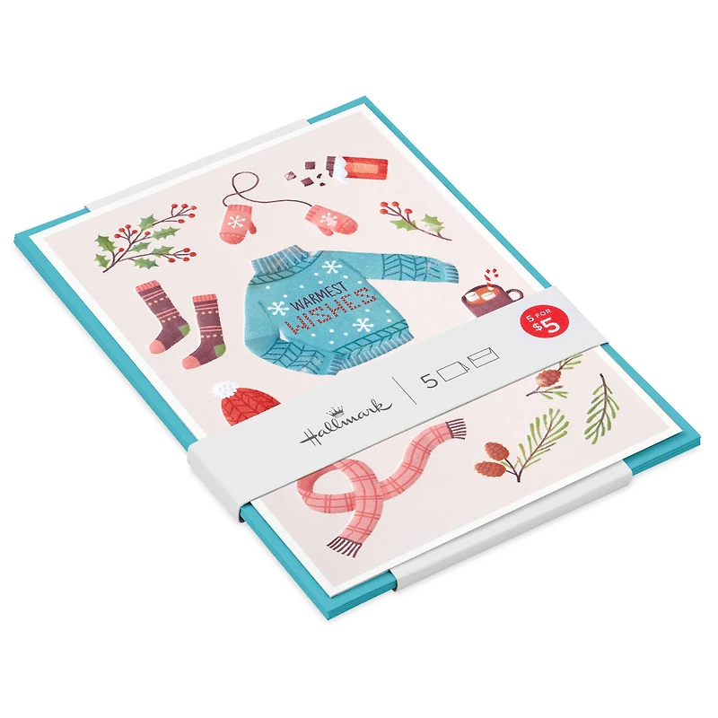 Warmest Wishes Sweater Packaged Christmas Cards, Set of 5 for only USD 5.00 | Hallmark