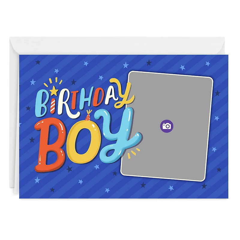 Festive Blue Custom Birthday Card for Boy for only USD 4.99 | Hallmark