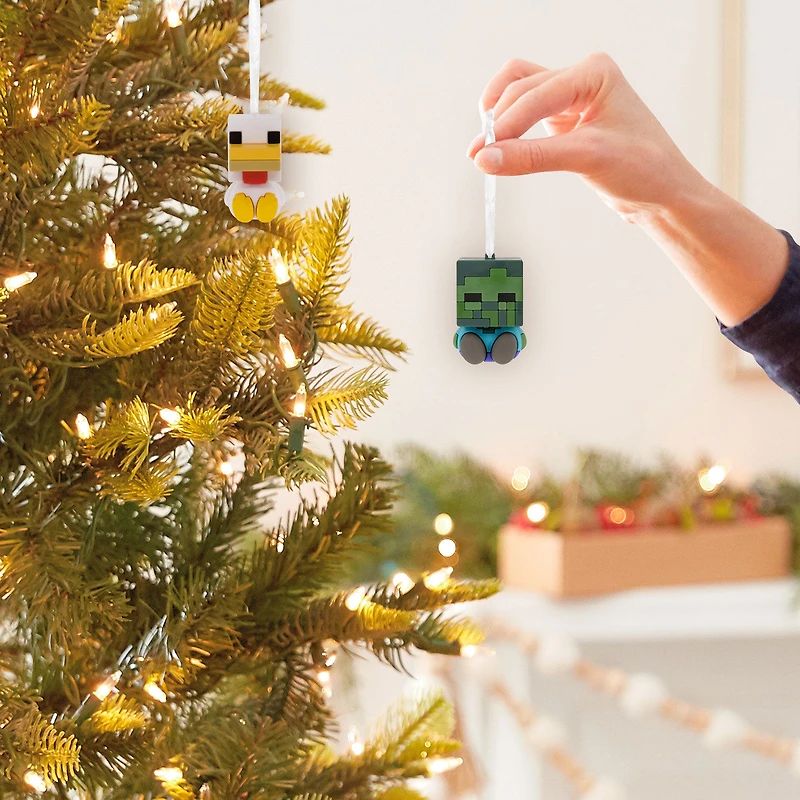 Better Together Minecraft Zombie and Chicken Jockey Magnetic Hallmark Ornaments, Set of 2 for only USD 14.99 | Hallmark