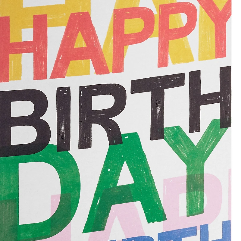 13" Layered Lettering Large Birthday Gift Bag for only USD 4.49 | Hallmark