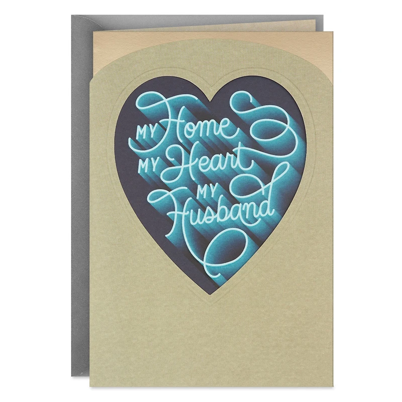 My Home, My Heart, My Husband Anniversary Card for only USD 5.59 | Hallmark