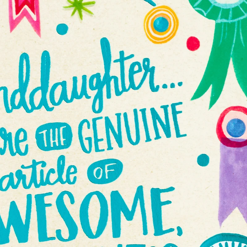 Awesome and Incredible Birthday Card for Granddaughter for only USD 4.99 | Hallmark