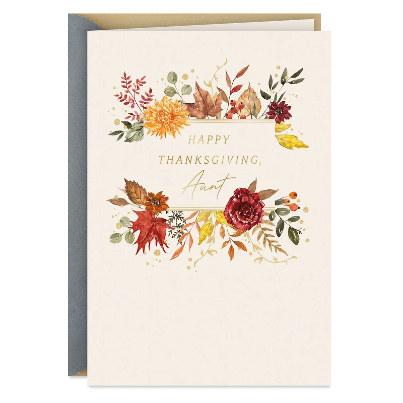 Thankful for Your Kindness Thanksgiving Card for Aunt for only USD 2.99 | Hallmark