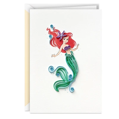 Disney The Little Mermaid A Dream Come True Quilled Paper Handmade Card for only USD 13.59 | Hallmark