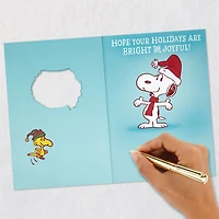 Peanuts® Snoopy and Woodstock Bright and Joyful Musical Christmas Card With Light for only USD 8.99 | Hallmark