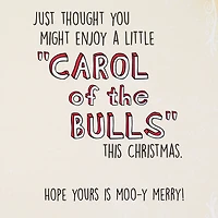 Carol of the Bulls Funny Musical Christmas Card With Light for only USD 8.59 | Hallmark