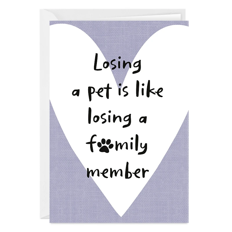 Like Losing a Family Member Custom Pet Sympathy Card for only USD 4.99 | Hallmark