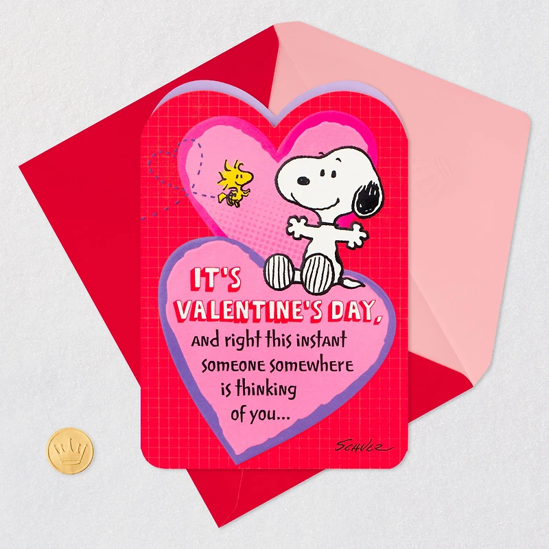 Peanuts® Snoopy Thinking of You Valentine's Day Card for only USD 3.59 | Hallmark