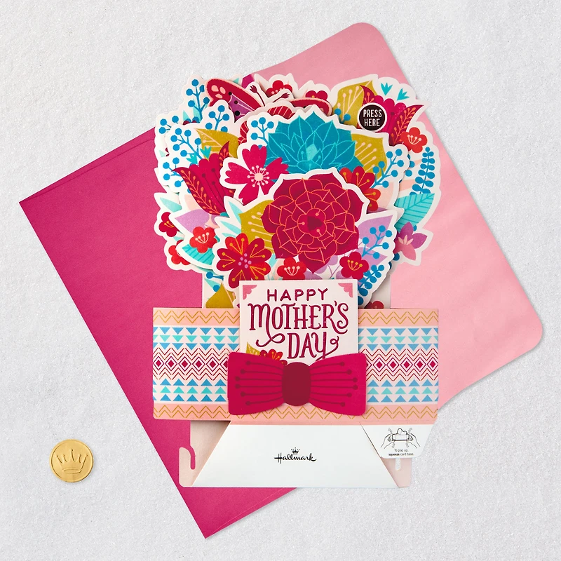 Butterfly and Flower Bouquet Musical 3D Pop-Up Mother's Day Card With Light for only USD 9.99 | Hallmark