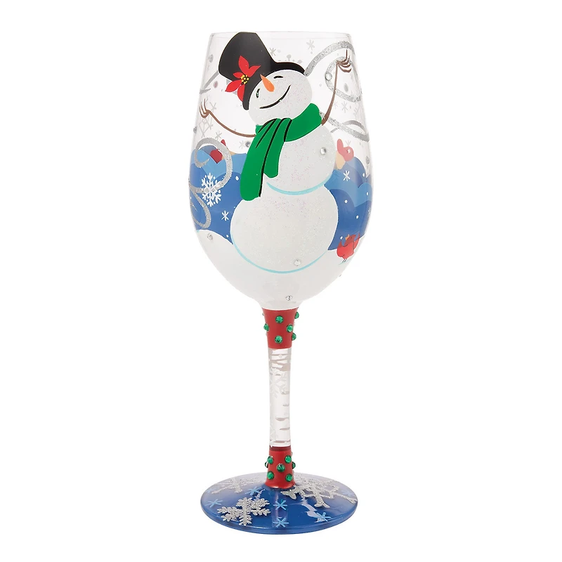 Lolita First Christmas Snow Handpainted Wine Glass, 15 oz. for only USD 32.99 | Hallmark