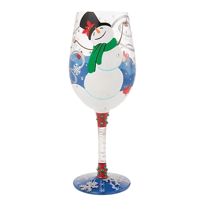 Lolita First Christmas Snow Handpainted Wine Glass, 15 oz. for only USD 32.99 | Hallmark