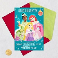 Disney Princess Christmas Card for Granddaughter With Crown and Stickers for only USD 6.59 | Hallmark
