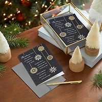 Snowflake Ornaments on Black Boxed Christmas Cards, Pack of 12 for only USD 20.49 | Hallmark
