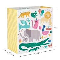 15" Zoo Animals Extra-Deep Gift Bag for only USD 5.99 | Hallmark