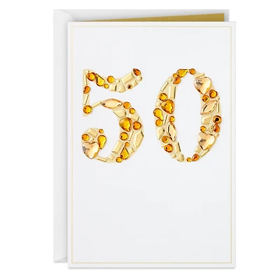 Fifty Years of Love 50th Anniversary Card for Couple for only USD 10.59 | Hallmark