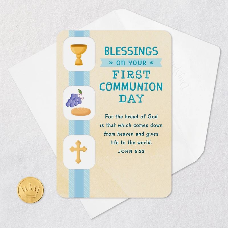 May You Feel Jesus' Presence First Communion Card for only USD 3.99 | Hallmark