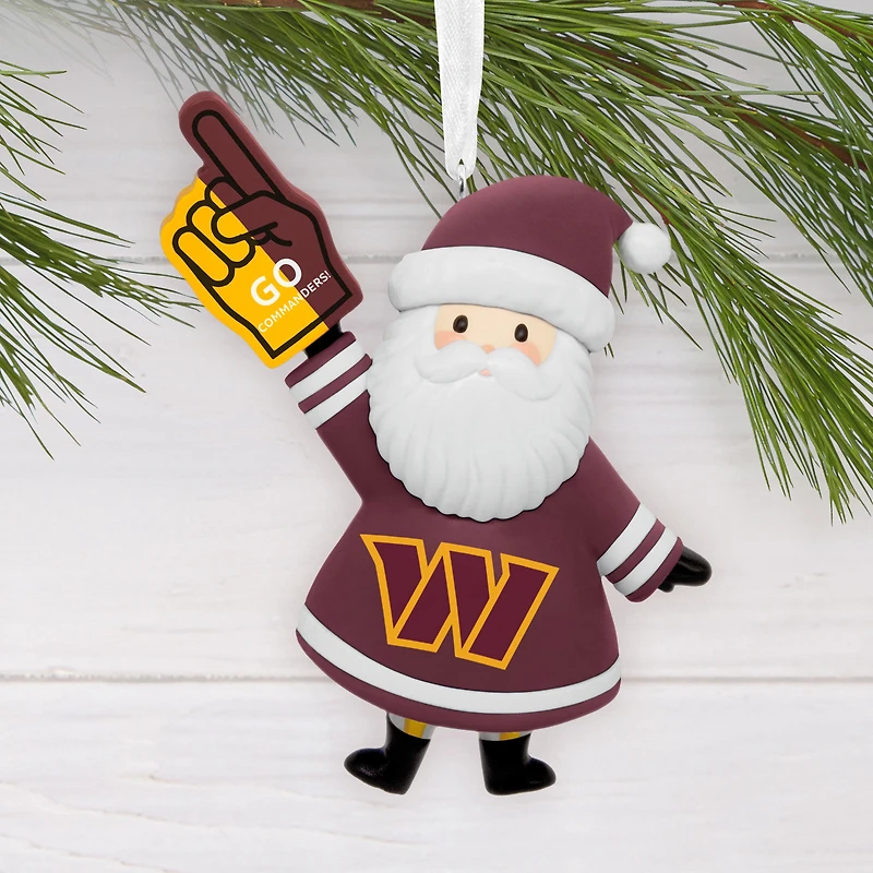 NFL Washington Commanders Santa Fan Hallmark Ornament for only USD 12.99 | Hallmark