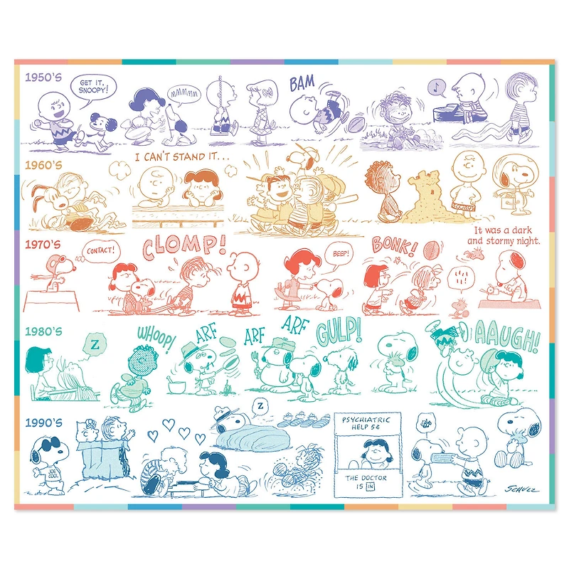 Peanuts® 75th Anniversary Through the Years Plush Throw Blanket, 60x52 for only USD 36.99 | Hallmark