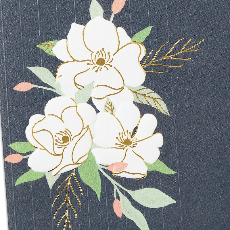 White Magnolias on Gray Sympathy Card for only USD 5.99 | Hallmark